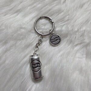 Pepsi Soda Can/Bottle Cap Metal Keychain